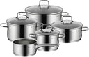 WMF Pannenset Astoria - 5 Delig - Kookpan ø 16, 20, 24 en 28 cm en Steelpan ø 14 cm