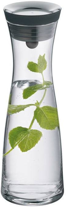 WMF Basic Waterkaraf - Drupvrij - Incl. Fruitfilter - Zwart / Zilver - 1.5 liter