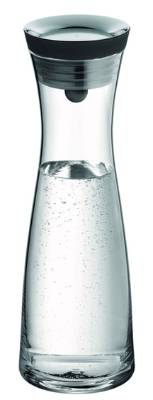 WMF Basic Waterkaraf - Drupvrij - Incl. Fruitfilter - Zwart / Zilver - 1.5 liter
