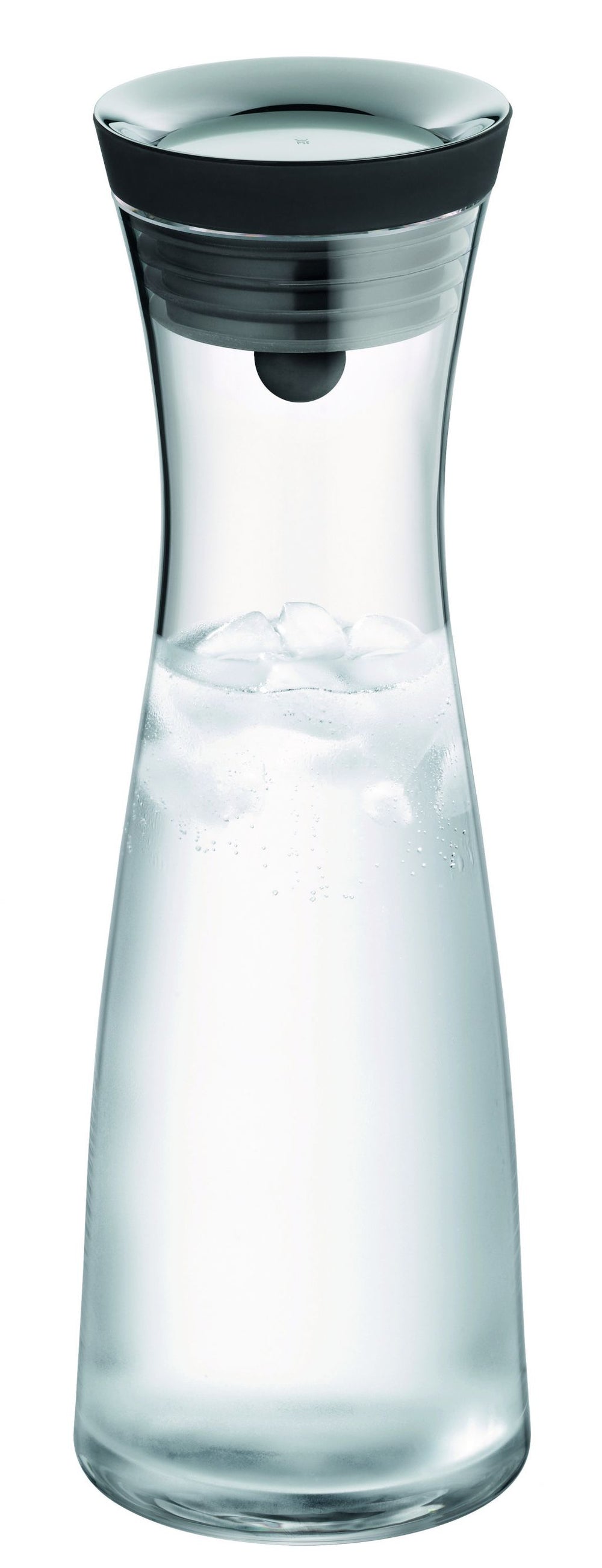 WMF Basic Waterkaraf - Drupvrij - Incl. Fruitfilter - Zwart / Zilver - 1.5 liter