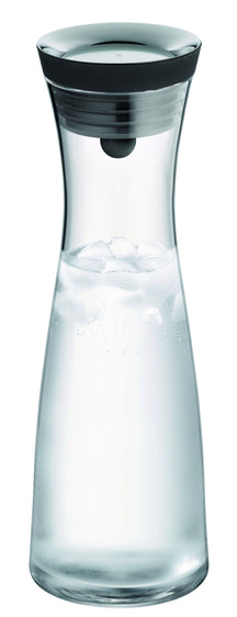 WMF Basic Waterkaraf - Drupvrij - Incl. Fruitfilter - Zwart / Zilver - 1.5 liter