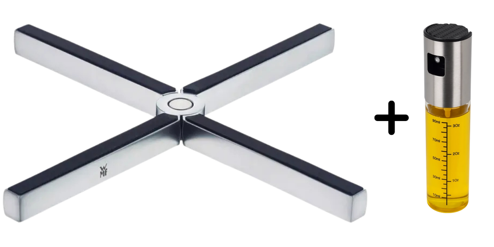 WMF Pannenonderzetter Mister X - 19 x 19 cm - Inclusief GRATIS Cookinglife Olieverstuiver 100 ml
