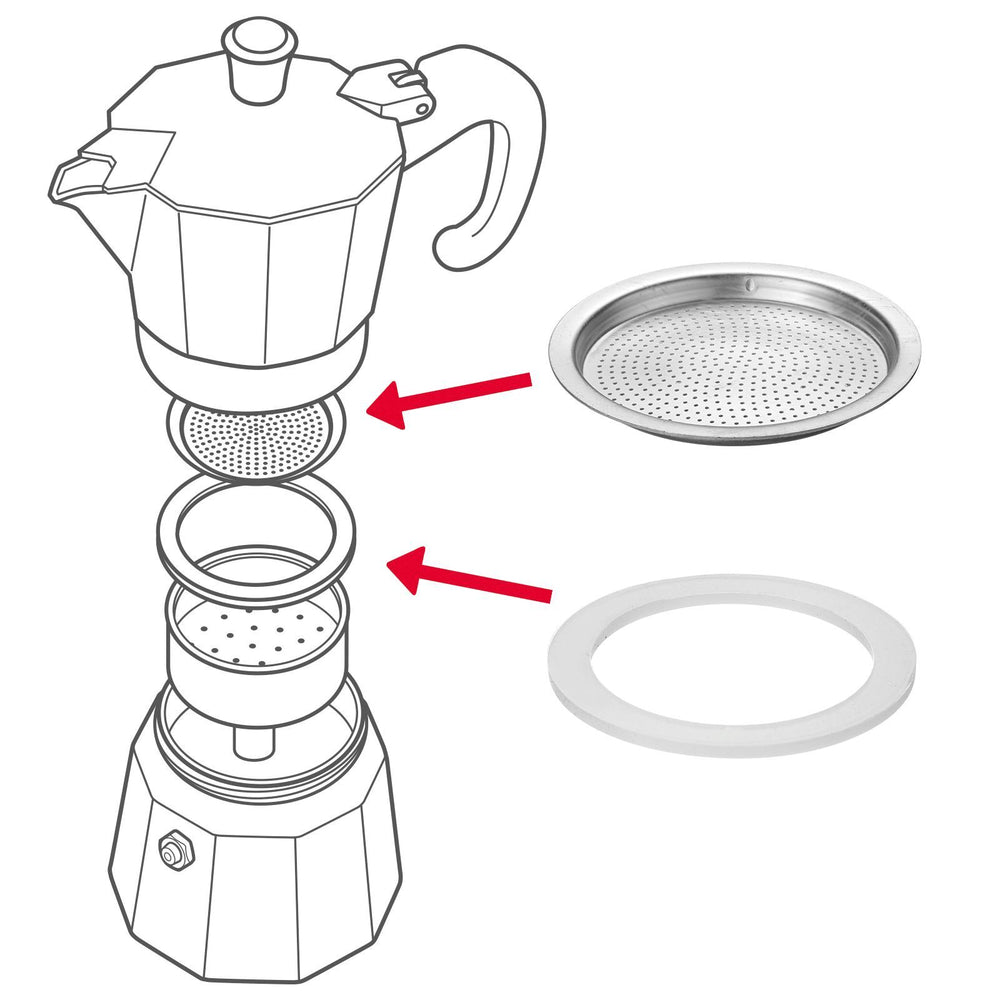 Ensemble d'entretien Westmark pour percolateur 6 tasses