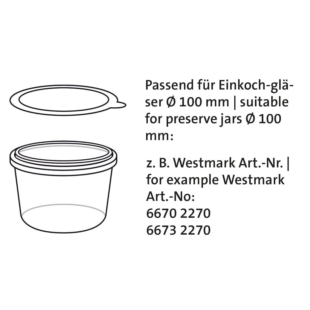 Anneau Westmark pour bocal Weck ø 9,4 cm - 6 pièces