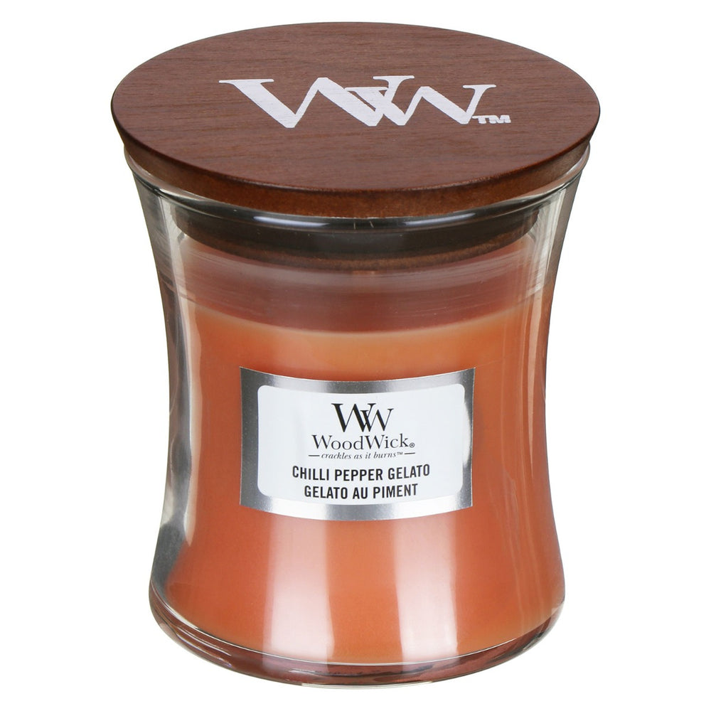 WoodWick Geurkaars Mini Chilli Pepper Gelato - 8 cm / ø 7 cm