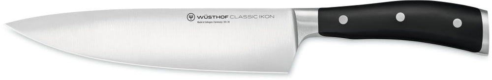 Wusthof Koksmes 20 cm + Gratis Messenblok Classic Ikon - Zwart