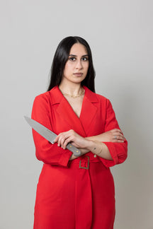 Wusthof Broodmes Dubbel Kartelmes Classic Color Velvet Oyster 23 cm