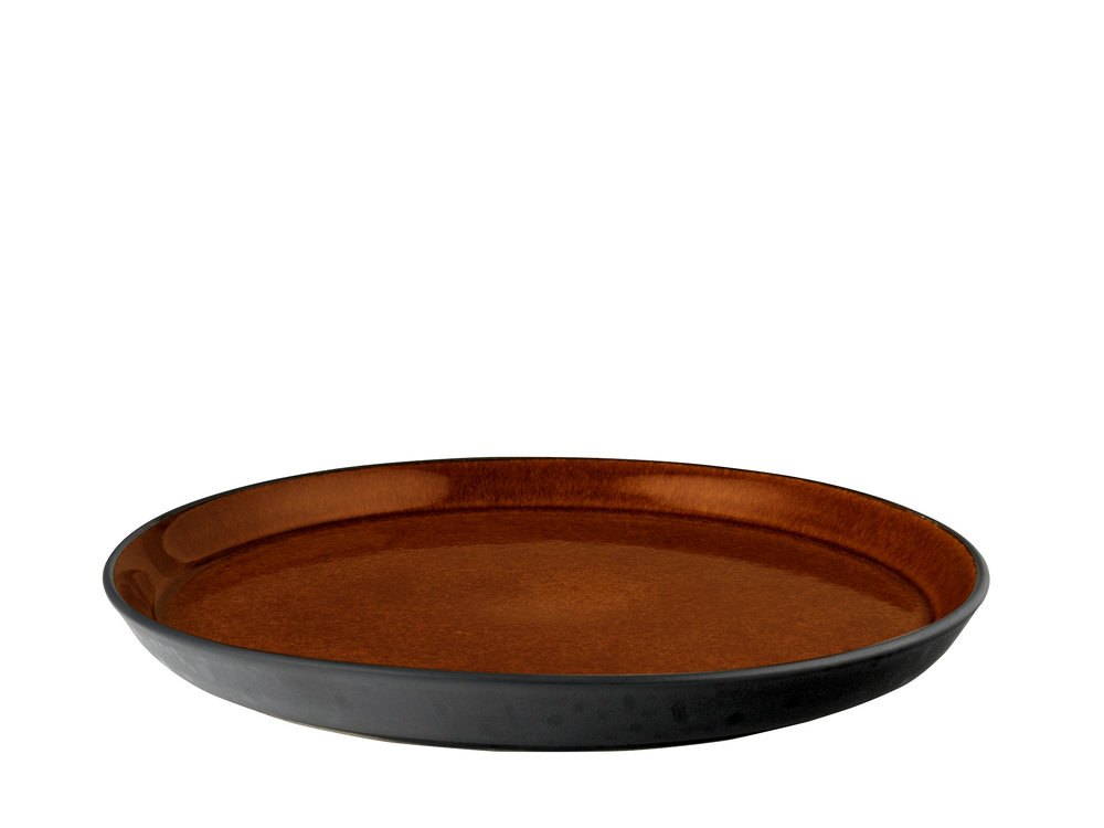 Assiette de service Bitz Gastro Noir/ambre ø 27 cm