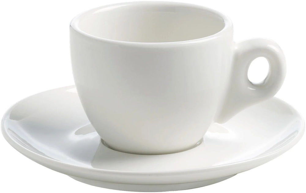 Tasse à espresso Maxwell & Williams avec soucoupe White Basics Round 70 ml