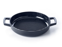 Alva Braadpan - Dutch Oven Ovaal Nori 31 x 21 cm + Gratis Leren Handvaten- geëmailleerde anti-aanbaklaag