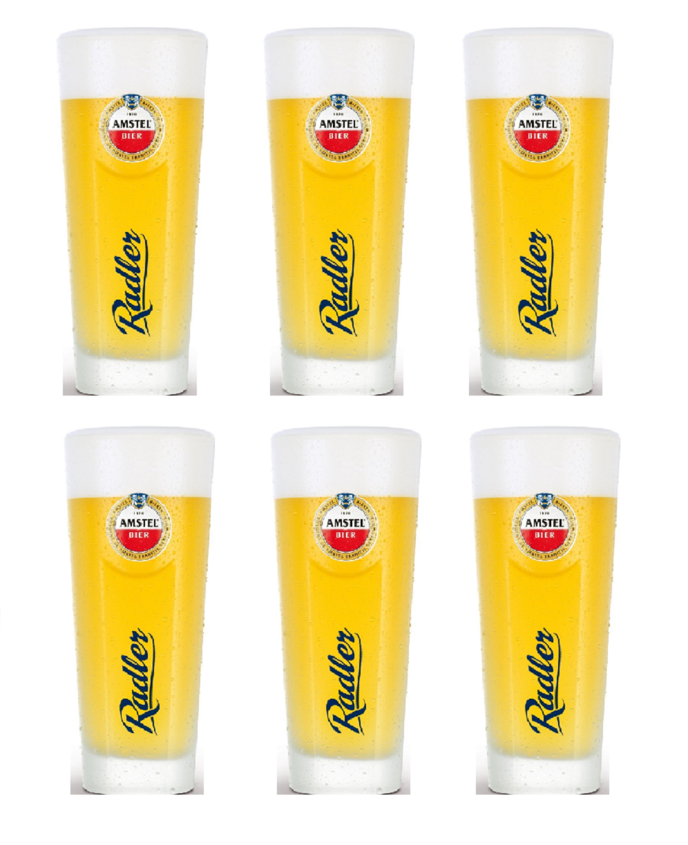 Verres à bière Amstel Radler 300 ml - 6 pièces