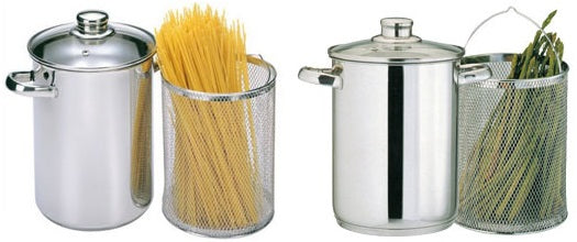 Cooking Pastapan / Aspergepan - RVS - ø 16 cm / 4.0 liter