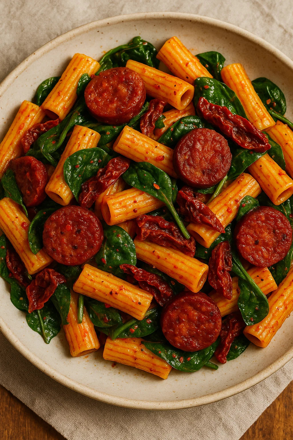 Een snelle en smaakvolle Mediterrane pasta