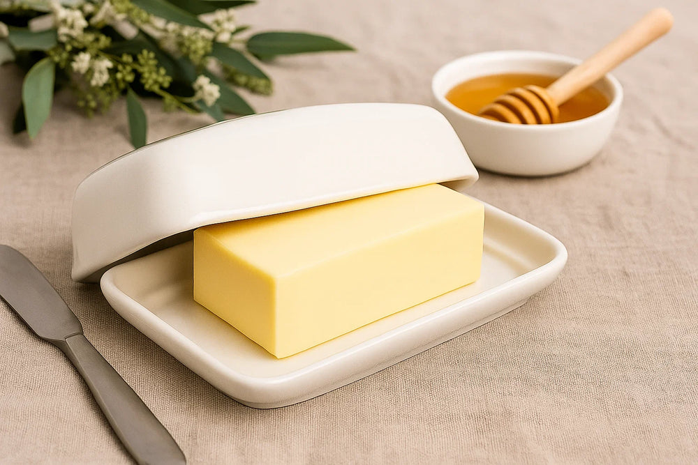 Cookinglife Botervloot Wit Porselein 17.5 x 13 cm