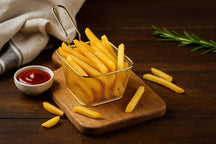 Cookinglife Frietmandje Goud 14 x 11 x 7 cm