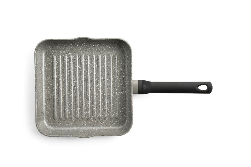 BK Poêle Grill Granit Aluminium - 26 x 26 cm - revêtement antiadhésif céramique