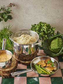 Beka Kookpan met glazen deksel - Cicla - RVS - ø 20 cm - 2.8 Liter - geschikt voor alle warmtebronnen