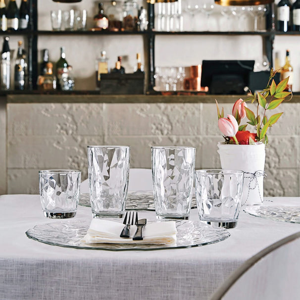 Bormioli Rocco Glazenset - Waterglazen - Transparant - Diamond - 300 ml - 12 stuks