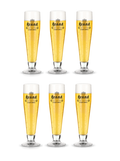 Brand Bierglazen Pils op Voet - 250 ml - 6 stuks