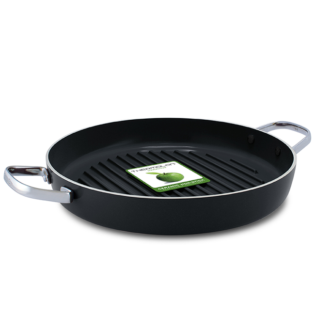 GreenPan Grill Pan Essentials - ø 28 cm - revêtement antiadhésif en céramique