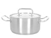 Demeyere - Batterie de cuisine 4 pièces (Casserole ø 18 / 20 / 24 cm + Casserole ø 18 cm) + Couvercles Classic 3 - Inox