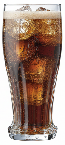 Coca Cola Glazen - Longdrinkglazen - Frisdrankglazen - Crown Cap - 350 ml - 4 stuks