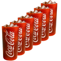 Coca Cola Glazen - Longdrinkglazen - Frisdrankglazen - Frozen - Rood 270 ml - 6 Stuks