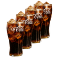 Coca Cola Glazen - Longdrinkglazen - Frisdrankglazen - Transparant 370 ml - 4 Stuks