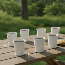 Cookinglife Kartonnen Koffiebekers 230 ml - Wit - 50 stuks