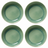 Cookinglife Diepe Borden / Pastaborden Serene Green ø 23 cm - Aardewerk - 4 stuks