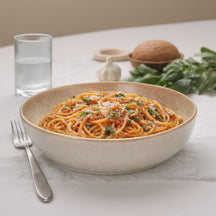 Cookinglife Diepe Borden / Pastaborden Serene Zand ø 23 cm - Aardewerk - 4 stuks