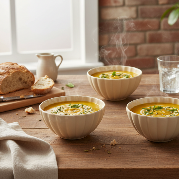 Cookinglife Soepkommen / Kommen Cardida Beige ø 14 cm - 6 stuks