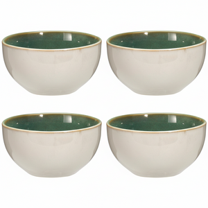 Cookinglife Soepkommen / Kommen Serene Green ø 14 cm - Aardewerk - 4 stuks