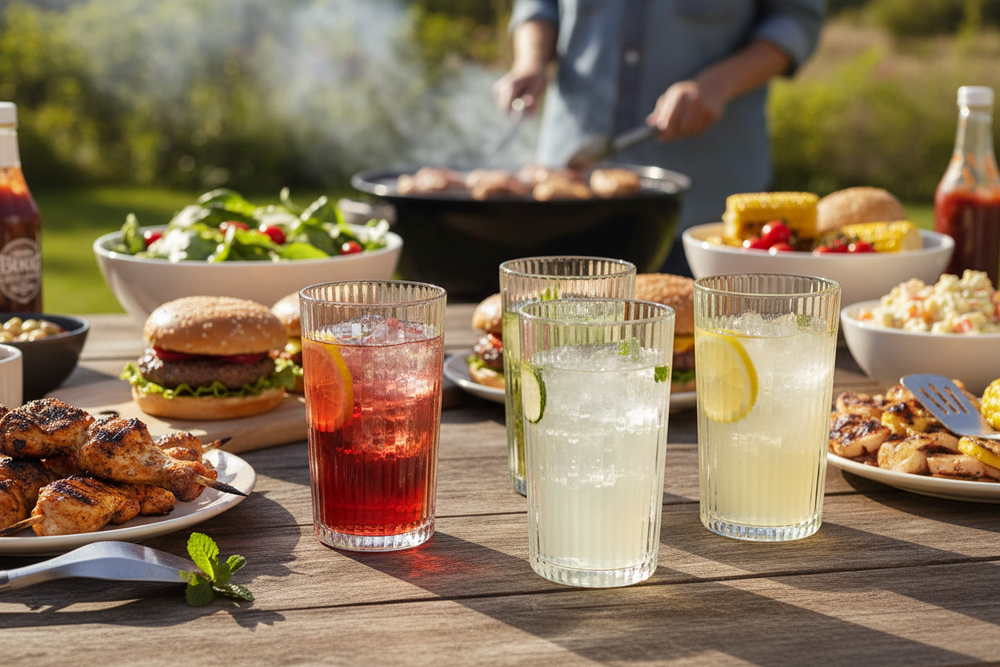 Cookinglife Longdrinkglazen Lines - Glas - 400 ml - 4 Stuks