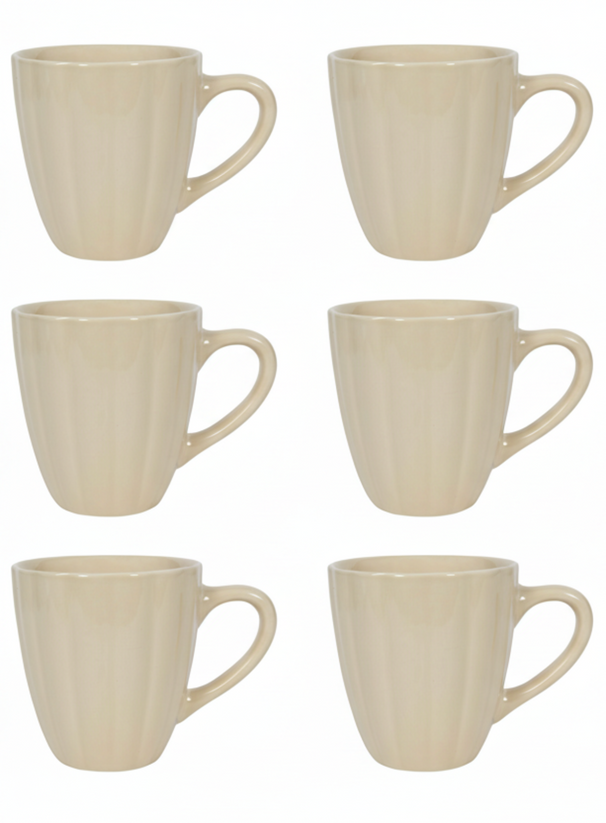 Cookinglife Mokken Cardida Beige 350 ml - 6 stuks