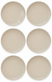 Cookinglife Ontbijtborden / Dessertborden Cardida Beige ø 19.5 cm - 6 stuks