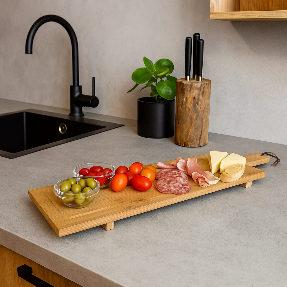 Cookinglife Serveerplank XL - Bamboe - 88 x 26 cm