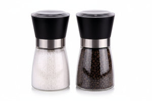 Cookinglife Peper- en Zoutmolenset - Glas - Zwart - 2-Delig