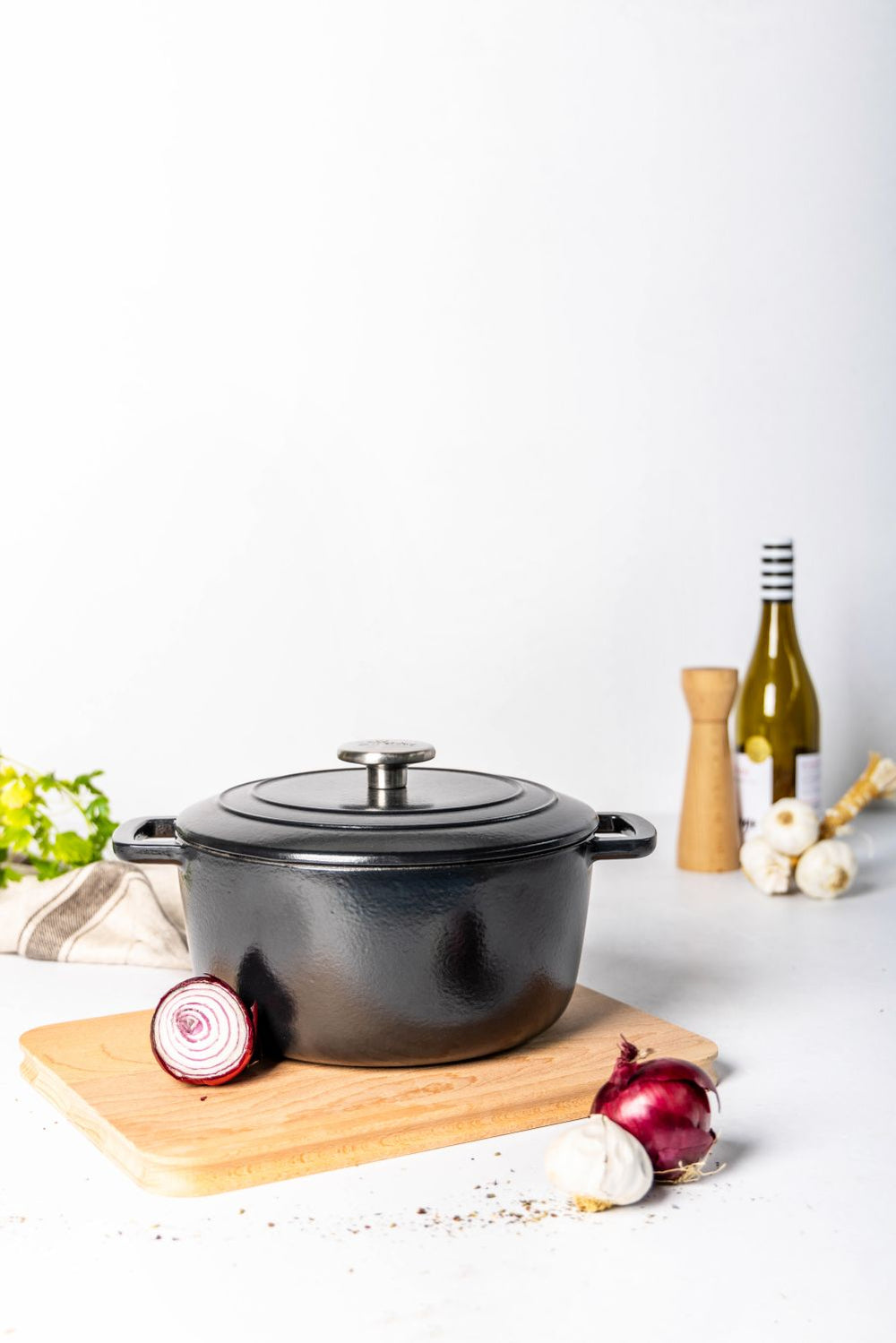 Cosy & Trendy Braadpan Fontestic Gietijzer Black Ø 28 cm / 8 Liter - Geëmailleerd