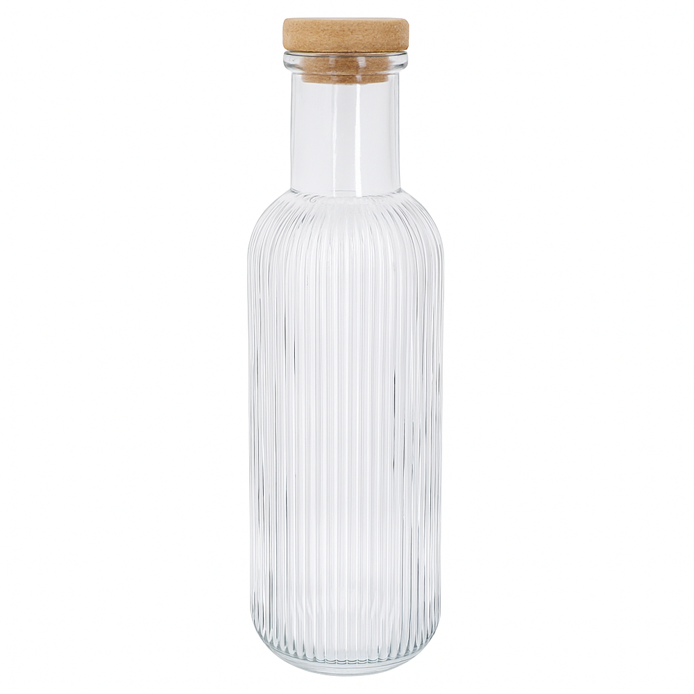 Cosy & Trendy Waterkaraf - Karaf met Kurk - Raya - Transparant - 1 Liter