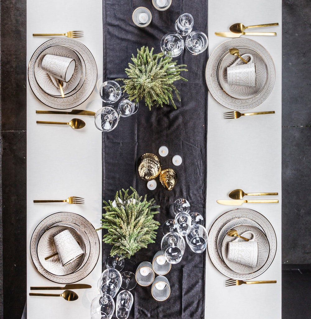 Cosy & Trendy Dinerborden Murano Beige ø 27.5 cm - 6 Stuks