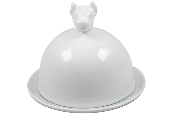 Beurrier Cosy & Trendy - Porcelaine - Blanc - ø 9,5 cm