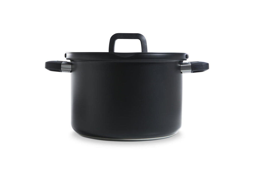 BK Marmite Flow Cool - Noir / acier inoxydable - ø 24 cm / 6 litres