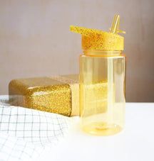 A Little Lovely Company Drinkfles / Waterfles - Glitter Goud