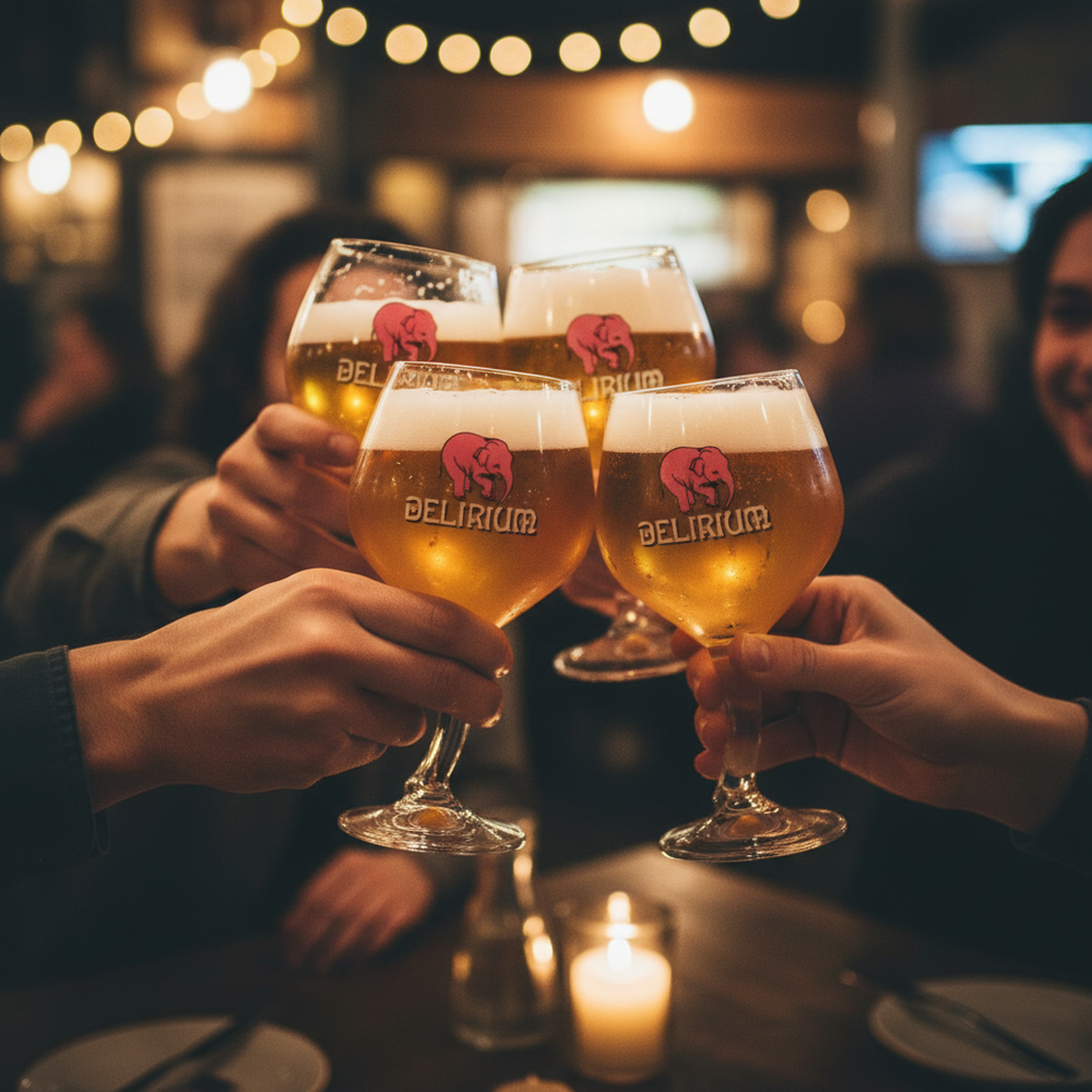 Delirium Bierglazen op Voet - 330 ml - 2 stuks