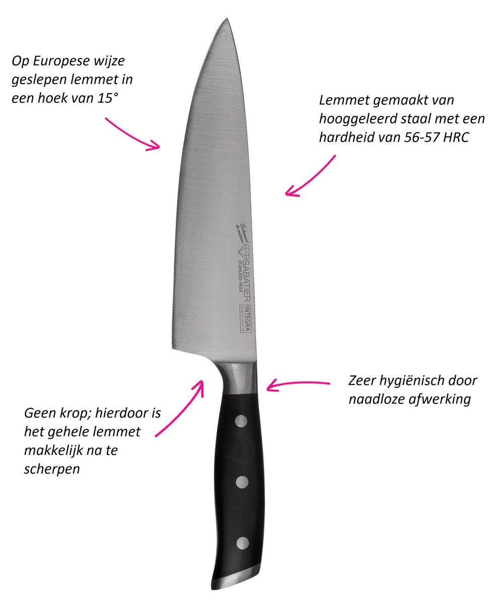 Couteau Santoku Diamant Sabatier Integra 17 cm