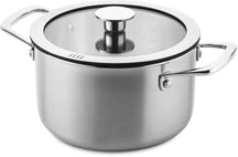 DUCQ Kookpan met deksel - Inductie - Downdraft - RVS - ø 20 cm / 3 liter