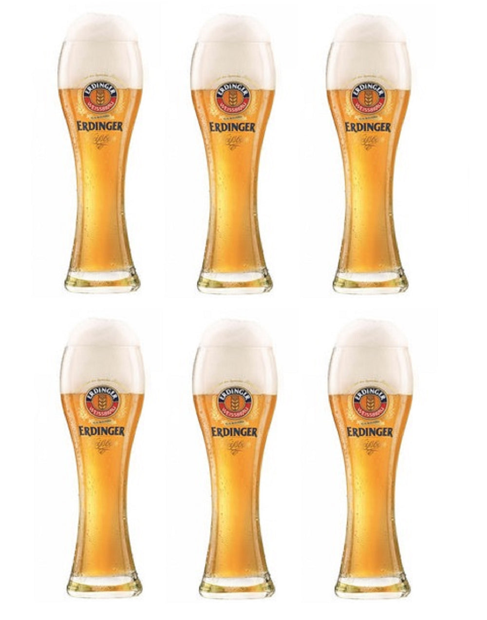 Verres à bière Erdinger 330 ml - 6 pièces