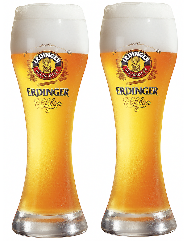 Erdinger Bierglazen Weizen - 500 ml - 2 stuks