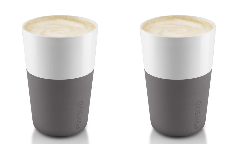 Eva Solo Latte Macchiato Beker Elephant Grey 360 ml - 2 Stuks